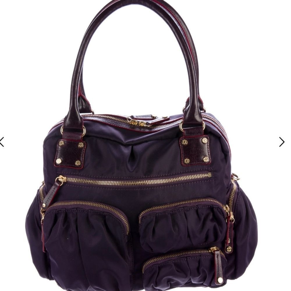 MZ Wallace Frankie Shoulder Bag Black Nylon With Leather Trim
